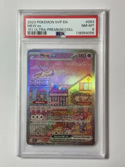 Mew Ex SVP 053 •PSA8 NM/MT• Promo 151 Ultra Premium Collection Pokemon Card - Image 1