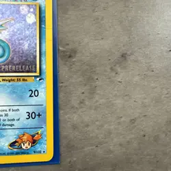 WOTC Pokemon Gym Heroes Misty's Seadra PRERELEASE Rare Holo Vintage Pokemon Card - Image 5
