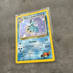 WOTC Pokemon Gym Heroes Misty's Seadra PRERELEASE Rare Holo Vintage Pokemon Card - Image 2