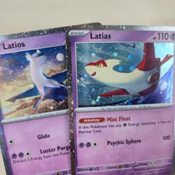 NM Latios 073/18 Latias 139 Promo Lot Cosmos Holo Card Paradox Rift Pokemon TCG - Image 1