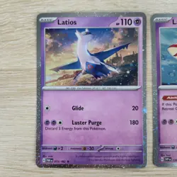 NM Latios 073/18 Latias 139 Promo Lot Cosmos Holo Card Paradox Rift Pokemon TCG - Image 3