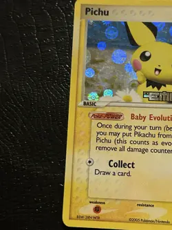 Pichu 59/106 Ex Emerald Reverse Holo Rare Pokemon Card TCG 2005 Vintage Stamped - Image 4