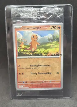 Charmander 004/165 Pokemon 151 EB Games Stamp Promo Sealed Pokemon Card - Image 1