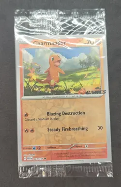 Charmander 004/165 Pokemon 151 EB Games Stamp Promo Sealed Pokemon Card - Image 2