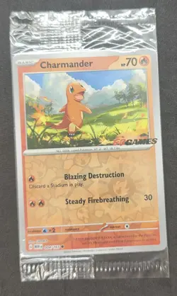 Charmander 004/165 Pokemon 151 EB Games Stamp Promo Sealed Pokemon Card - Image 2