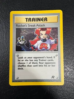 Pokemon WOTC 1999 Team Rocket Sneak Attack Rare HOLO Vintage Pokemon Card - Image 1