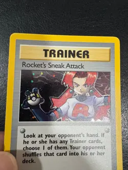 Pokemon WOTC 1999 Team Rocket Sneak Attack Rare HOLO Vintage Pokemon Card - Image 2