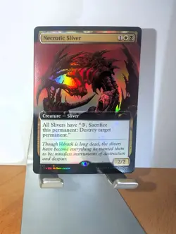 Necrotic Sliver (Extended Art) Secret Lair Drop Foil MTG NM - Image 1