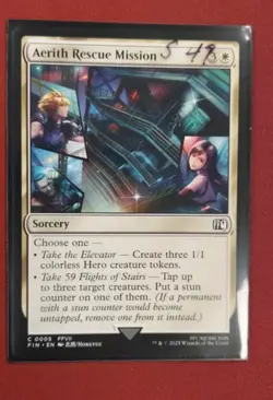 Aerith Rescue Mission #5 | Near Mint | Final Fantasy FIN | Magic MTG - Image 1