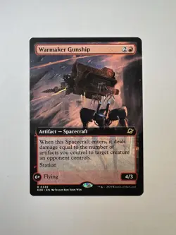 MTG Edge Of Eternities - Warmaker Gunship 0339 Non Foil (Extended Art) - Image 1