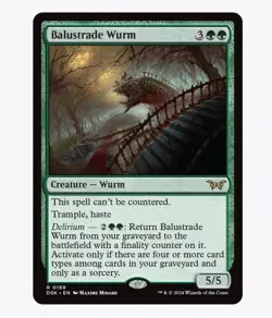 Balustrade Wurm - Duskmourn (DSK) - MTG Rare #168 | Regular Card - Image 1