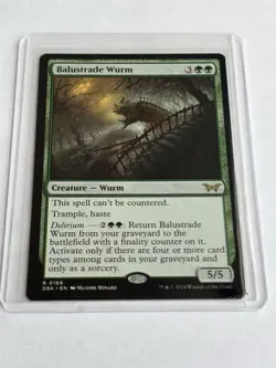 Balustrade Wurm - Duskmourn (DSK) - MTG Rare #168 | Regular Card - Image 2