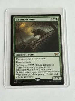 Balustrade Wurm - Duskmourn (DSK) - MTG Rare #168 | Regular Card - Image 3