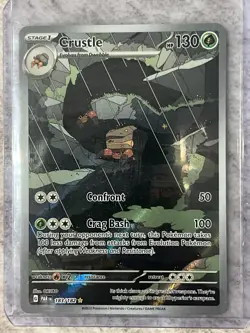 Pokemon TCG Card - NM Crustle 183/182 Sv04: Paradox Rift Holo Illustration Rare - Image 1