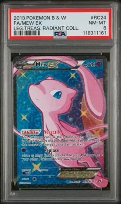 Pokemon Mew Ex RC24/RC25 Legendary Treasures Radiant Collection PSA 8 NM-MINT - Image 1