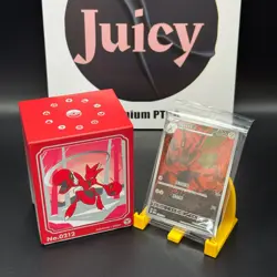 2025 Pokemon TCG S-Chinese Scizor Metal Deck Storage Box (Tin Box) - Image 1