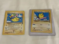 pokemon cards pikachu surfing and Flying - Image 1