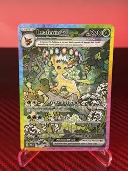 Leafeon EX 144/131 SIR Prismatic Evolutions Pokemon TCG NM/M - Very Gradeable! - Image 1
