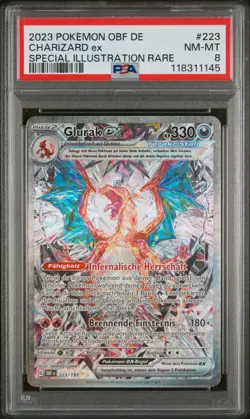 Pokemon Glurak Ex 223/197 Special Illustration Rare PSA 8 NM-MINT - Image 1