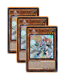 Yugioh! Argostars - Fierce Parthe ALIN-EN020 (SR) 1st Ed 3x "Argostars Support" - Image 1
