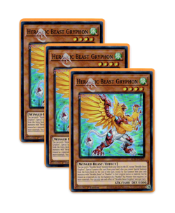 Yugioh! Heraldic Beast Gryphon ALIN-EN009 (SR) 1st Ed 3x - Image 1