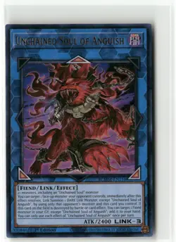 Yugioh Unchained Soul of Anguish BLMM-EN158 Ultra Rare NM 1st Ed - Image 1