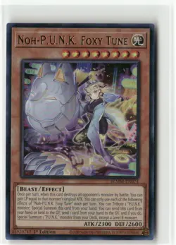 Yugioh Noh-P.U.N.K. Foxy Tune BLMM-EN074 Ultra Rare NM 1st Ed - Image 1