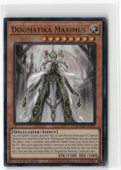 Yugioh Dogmatika Maximus BLMM-EN129 Ultra Rare NM 1st Ed - Image 1