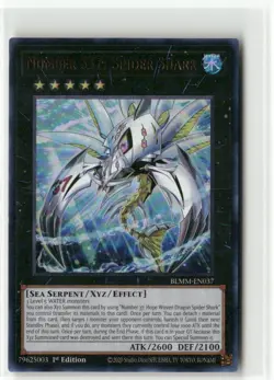 Yugioh Number S37: Spider Shark BLMM-EN037 Ultra Rare NM 1st Ed - Image 1