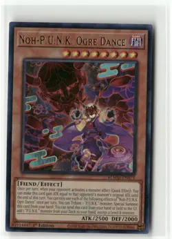 Yugioh Noh-P.U.N.K. Ogre Dance BLMM-EN075 Ultra Rare NM 1st Ed - Image 1