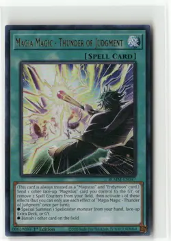 Yugioh Magia Magic - Thunder of Judgment BLMM-EN047 Ultra Rare NM 1st Ed - Image 1