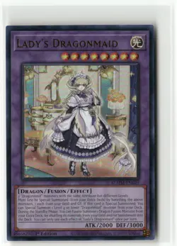 Yugioh Lady's Dragonmaid BLMM-EN049 Ultra Rare NM 1st Ed - Image 1