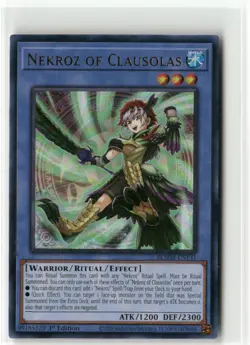 Yugioh Nekroz of Clausolas BLMM-EN131 Ultra Rare NM 1st Ed - Image 1