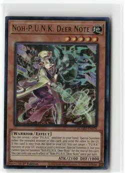 Yugioh Noh-P.U.N.K. Deer Note BLMM-EN076 Ultra Rare NM 1st Ed - Image 1