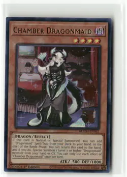 Yugioh Chamber Dragonmaid BLMM-EN062 Ultra Rare NM 1st Ed - Image 1