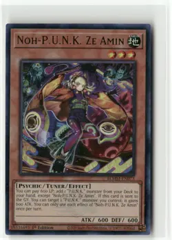 Yugioh Noh-P.U.N.K. Ze Amin BLMM-EN073 Ultra Rare NM 1st Ed - Image 1