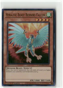 Yugioh Heraldic Beast Berners Falcon BLMM-EN115 Ultra Rare NM 1st Ed - Image 1