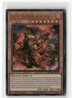 Yugioh Blaster, Dragon Ruler of Infernos BLMM-EN119 Ultra Rare NM 1st Ed - Image 1