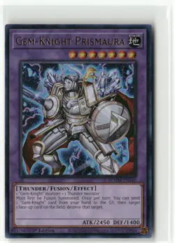 Yugioh Gem-Knight Prismaura BLMM-EN140 Ultra Rare NM 1st Ed - Image 1
