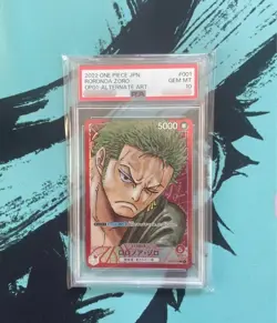 [Used] PSA 10 One Piece Card Game Zoro OP01-001 L Parallel Japanese DHL shipping - Image 1