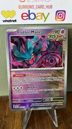Pokemon Flutter Mane Prismatic Evolutions Master Ball Reverse Holo Card 043/131 - Image 3