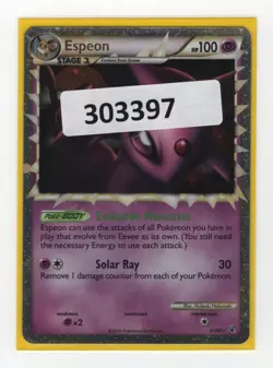ESPEON PRIME 81/90 Ultra Rare Holo HGSS Undaunted Pokemon Card - (303397) - Image 1