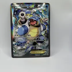 Blastoise EX XY122 JUMBO Black Star Promo Pokemon Card Full Art Holo Card NM - Image 1