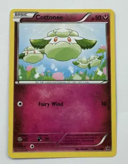 Cottonee 70/124 Common Fates Collide XY Pokemon Card 2016 LP - Image 1