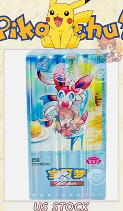 Pokemon TCG Chinese Card Gem Pack Vol.2 Eevee Booster Box Sealed CBB2C US STOCK - Image 1