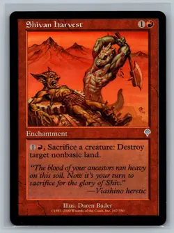 Magic The Gathering Invasion Shivan Harvest #167/350 MTG TCG CCG - Image 1
