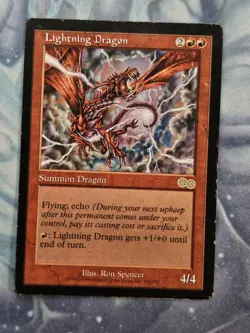 Lightning Dragon x 2 - Urza's Saga - Magic the Gathering - MTG - Light Play - Image 4