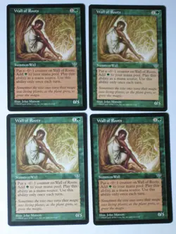Wall of Roots 4x - Mirage - MTG Magic the Gathering - Image 1