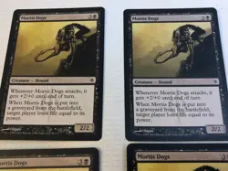 4x Mortis Dogs New Phyrexia MTG Magic The Gathering 2011 66/175 Hound Creature - Image 3