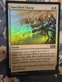 Sanctified Charge FOIL Magic 2015 MTG - Image 1